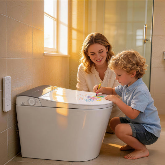 EPLO M3 Smart Elongated toilet Bidet ADA Compliant WaterSense Moving Dryer UVC Sanitize