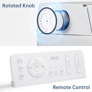 EPLO Smart Toilet Bidet, Tankless Elongated Toilet with Auto Lid & Foot Kick Flush G18II