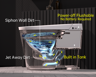 Built-in Water Tank-Toilet