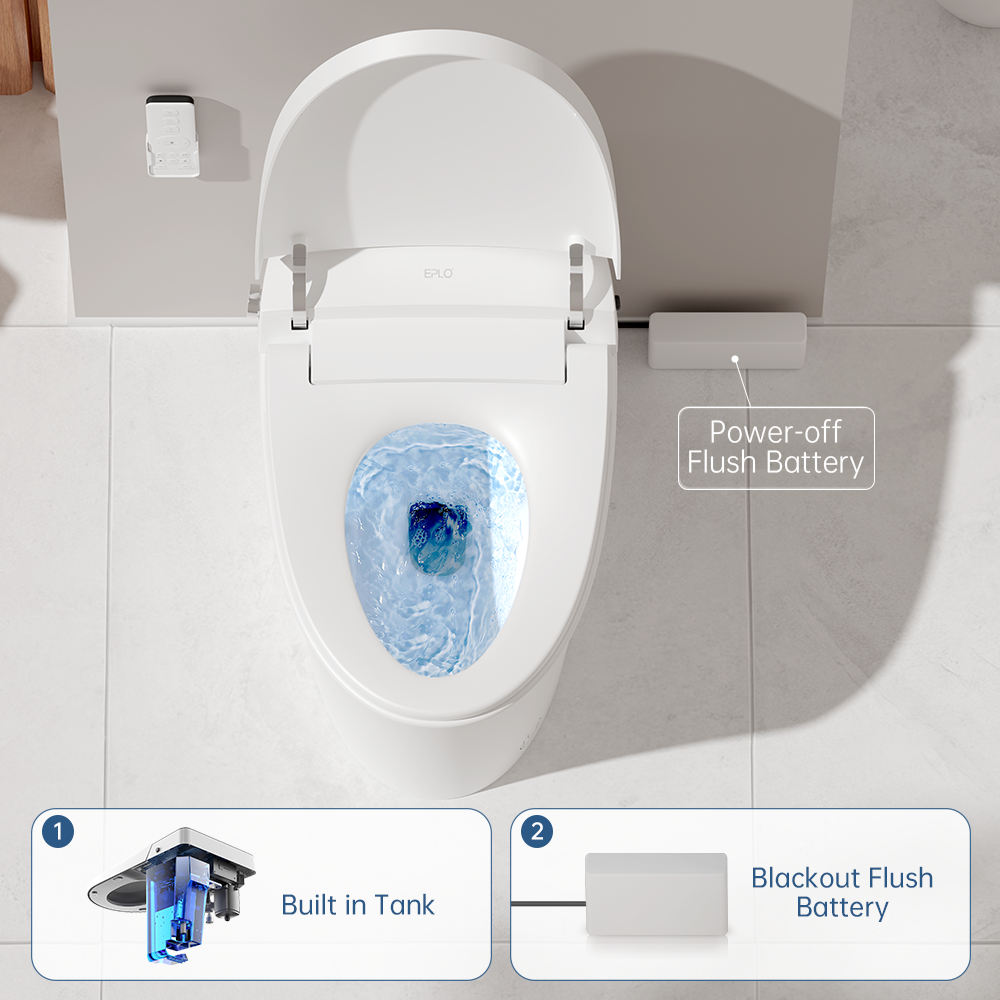 EPLO E18PRO Smart Toilet with Bidet - One-piece Auto Flush Heated Seat