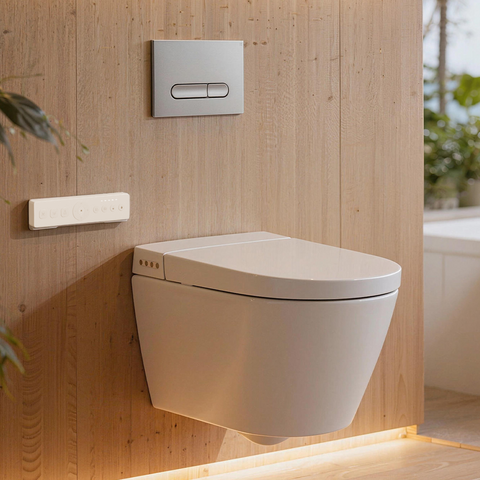 EPLO Wall-Hung Smart Toilet, One-Piece Elongated Bidet with Heated Seat & Auto Flush W20