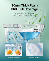 EPLO U8MAX Smart Toilet with Bidet & 1000g Power Flush, UVC Water Tretment, ADA Chair Height, Auto Flush
