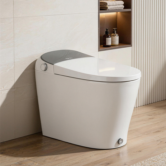 EPLO Smart Toilet, One-Piece Bidet with Built-In Tank, Heated Seat, Foot Kick & Auto Flush DP7PRO