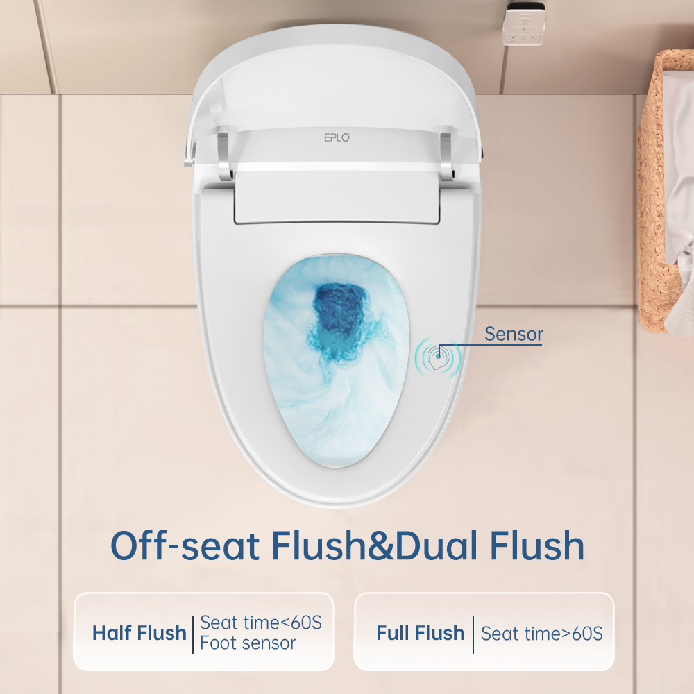 EPLO Smart Toilet Bidet with Tank Built in,Auto open/close,Heated seat ...