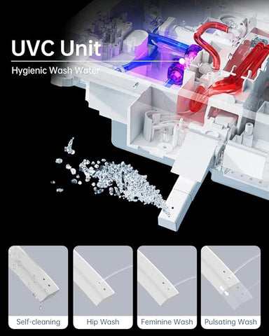 EPLO Smart Bidet Toilet, One-Piece Elongated, Heated Seat, Auto Flush & Foam Dispenser U8MAX