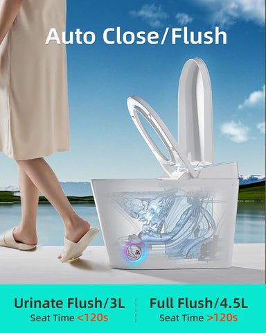 EPLO X9 Smart Toilet, One-Piece Bidet with Tank, ADA Height & Foam Shield