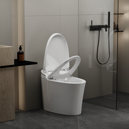 EPLO Smart Toilet Bidet, One-Piece Elongated with Built-In Tank, Heated Seat & Auto Flush E18MAX