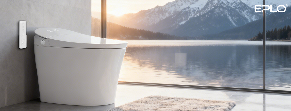EPLO E18MAX Smart Toilet with Bidet - 1000g Power Flush AUTO Open/Clos