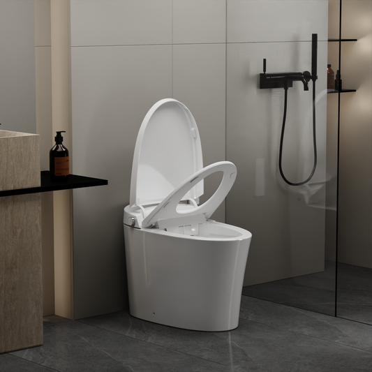 EPLO Smart Bidet Toilet with Foam Shield, One-Piece Elongated, Heated Seat & Auto Flus E18PRO