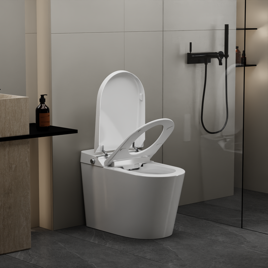 EPLO Smart Toilet, One-Piece Elongated Bidet with Auto Flush, Heated Seat & Foot Sensor G20PRO