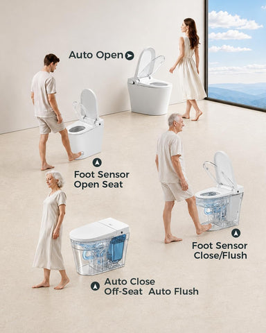 EPLO G20PRO Smart Bidet Toilet 1000g Power Flush WaterSense UVC Sanitize
