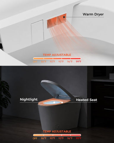 EPLO G20PRO Smart Bidet Toilet 1000g Power Flush WaterSense UVC Sanitize