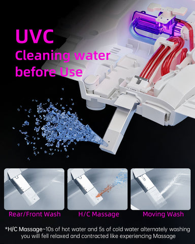 EPLO X9 Smart Toilet, One-Piece Bidet with Tank, ADA Height & Foam Shield