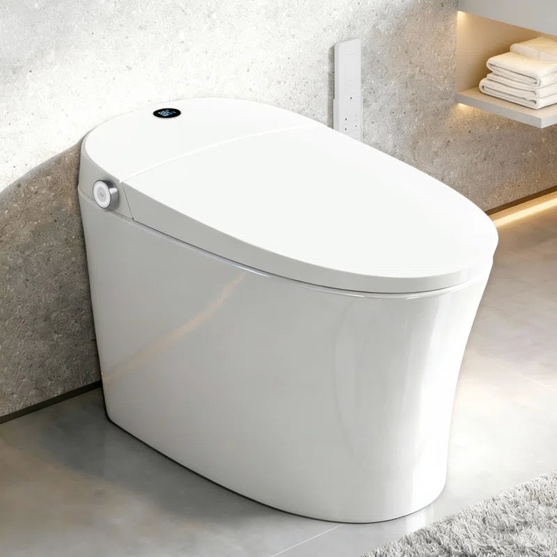 EPLO Smart Toilet Bidet, One-Piece Elongated with Tank, Heated Seat, Auto Flush & Foam Shield E18