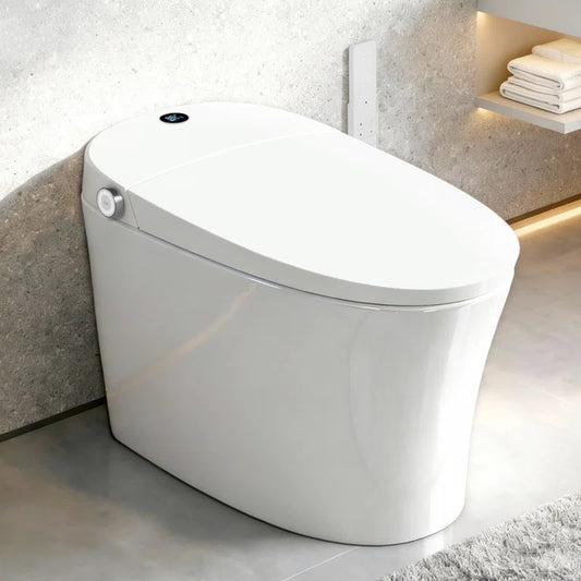 EPLO Smart Toilet Bidet, One-Piece Elongated with Tank, Heated Seat, Auto Flush & Foam Shield E18