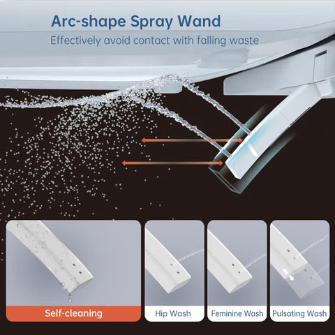 EPLO Smart Toilet Bidet, One-Piece Elongated with Tank, Heated Seat, Auto Flush & Foam Shield E18