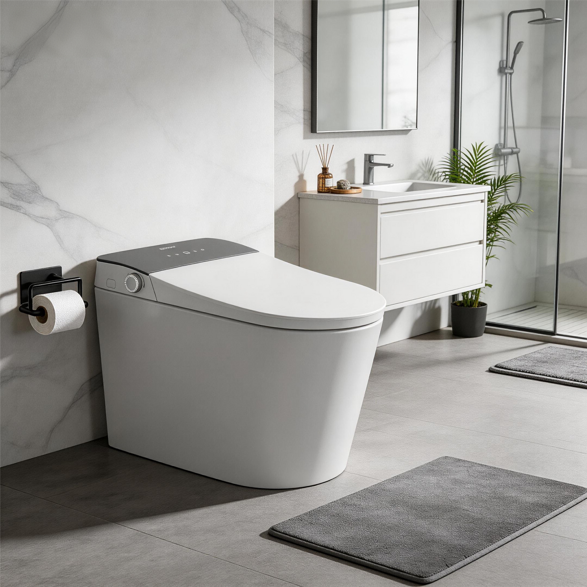 EPLO Pro M3 Smart Bidet Toilet with Self-Cleaning Nozzle, UVC & ADA Comfort Height